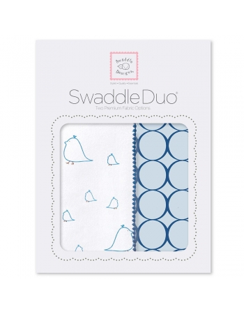 Набор пеленок SwaddleDesigns Swaddle Duo BL Big Chickies