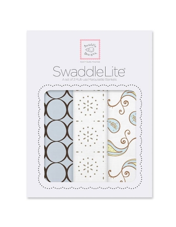 Набор пеленок SwaddleDesigns - SwaddleLite Blue Modern