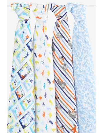 Муслиновые пеленки Aden&Anais для новорожденных большие, набор 4, Disney Jungle Book