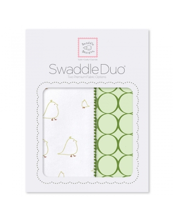 Набор пеленок SwaddleDesigns Swaddle Duo KW Big Chickies