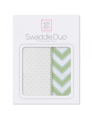 Набор пеленок SwaddleDesigns Swaddle Duo KW Classic Chevron