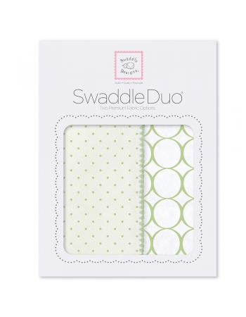 Набор пеленок SwaddleDesigns Swaddle Duo KW Dot/Mod Circle