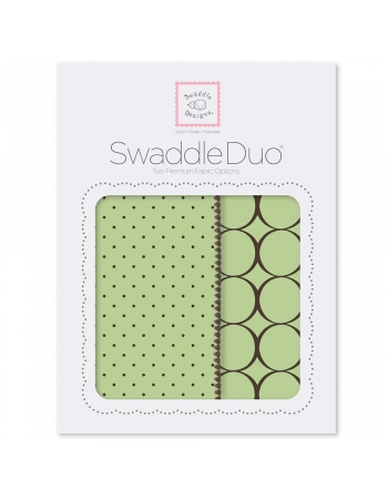 Набор пеленок SwaddleDesigns Swaddle Duo Lime Modern