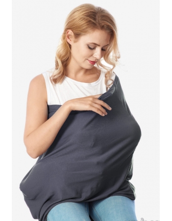 Накидка для кормления "Бэлла" антрацит