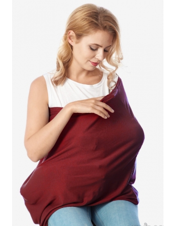 Накидка для кормления "Бэлла" бордо