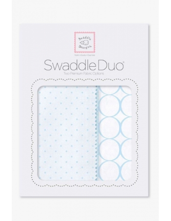 Набор пеленок SwaddleDesigns - Swaddle Duo PB Dot/Mod Circle