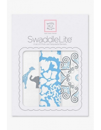 Набор пеленок SwaddleDesigns Swaddle Lite, PB Elephant/Chickies