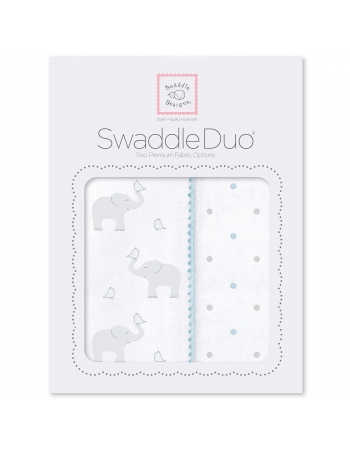 Набор пеленок SwaddleDesigns Swaddle Duo Swaddle Duo PB Elephant/Chickies