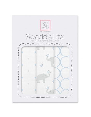 Набор пеленок SwaddleDesigns Swaddle Lite, PB Elephant/Chickies