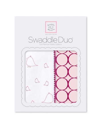 Набор пеленок SwaddleDesigns Swaddle Duo PK Big Chickies