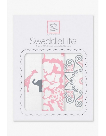 Набор пеленок SwaddleDesigns - Swaddle Lite, PP Elephant/Chickies