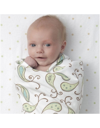 Набор пеленок SwaddleDesigns SwaddleLite Paisley Blue