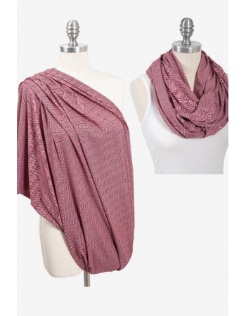 Милкснуд - накидка для кормления Bebe Au Lait, Marsala Jersey