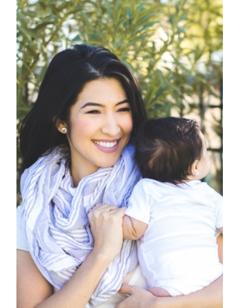 Накидка для кормления - милкснуд муслиновый Bebe Au Lait, Metropolitan