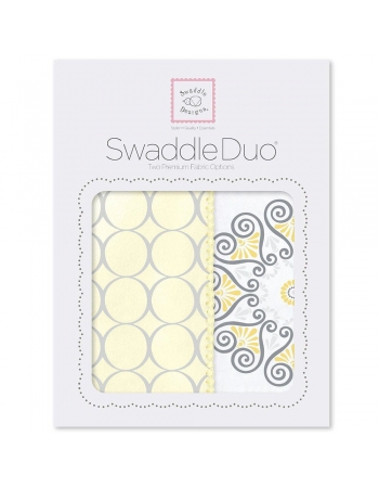 Набор пеленок SwaddleDesigns Swaddle Duo Yellow Mod Medallion