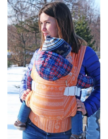 Слинг-рюкзак шарфовый с бамбуком Karaush, Orange
