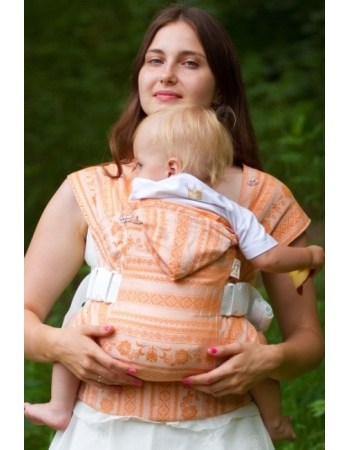 Слинг-рюкзак шарфовый с бамбуком Karaush, Orange White