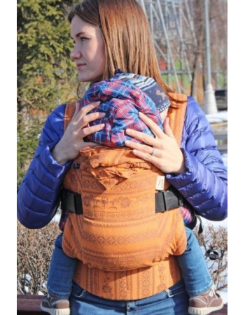 Эргорюкзак Karaush шарфовый с бамбуком, Gerbera