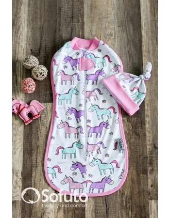 Комплект пеленок-коконов для новорожденных, Unicorn