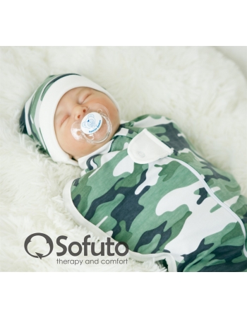 Пеленка-кокон для новорожденных утепленная, Military
