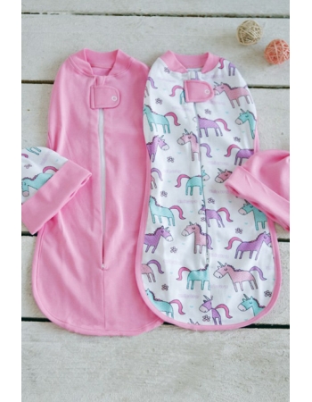 Комплект пеленок-коконов для новорожденных, Unicorn