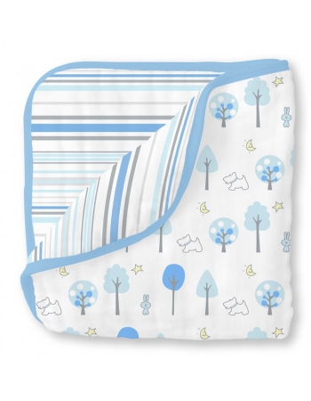 Муслиновое одеяло SwaddleDesigns, Blue Forest