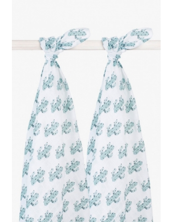 Муслиновые пеленки для новорожденных Jollein большие, Tropical Cactus