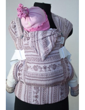 Эрго-рюкзак шарфовый с бамбуком Карауш, Dogwood Wihte