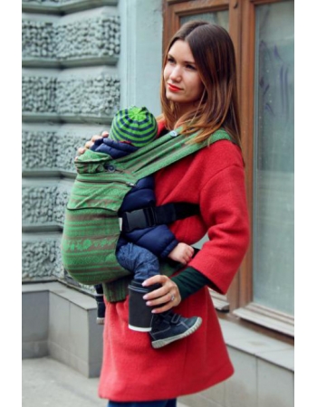 Эрго рюкзак шарфовый с бамбуком Karaush растущий, Forest