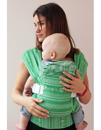 Эрго-рюкзак шарфовый с бамбуком Карауш, Mint