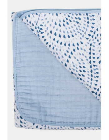 Одеяло из муслина Bebe au Lait, цвет Serenity and Sky