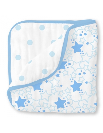 Муслиновое одеяло SwaddleDesigns, цвет Starshine Blue