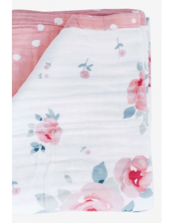 Одеяло Super Bamboo Muslin Bebe au Lait, Rosy and Dewdrops