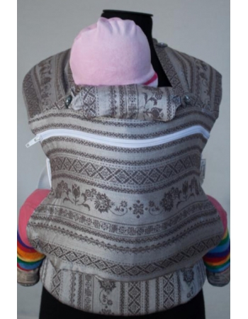 Эрго-рюкзак шарфовый с бамбуком Karaush растущий, First Snow