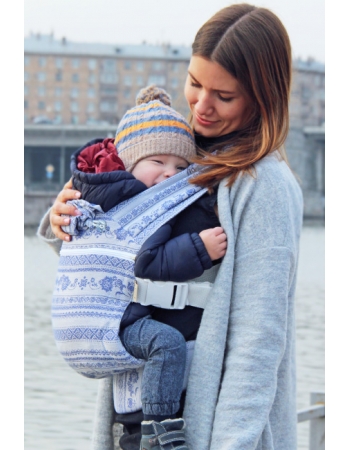 Эрго-рюкзак Karaush шарфовый с бамбуком растущий, Frost