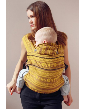 Эрго-рюкзак шарфовый с бамбуком Карауш растущий, Giraffe