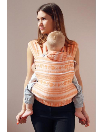Эрго рюкзак шарфовый с бамбуком Karaush растущий, Orange