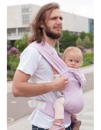 Эрго рюкзак шарфовый с бамбуком Карауш растущий, Pink