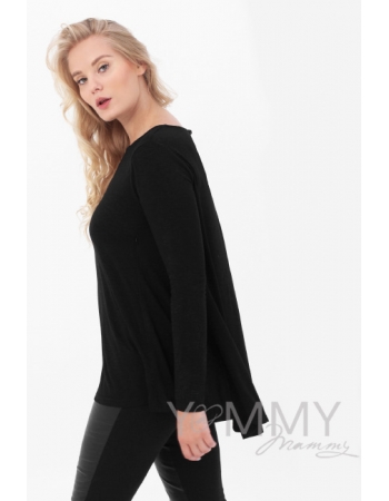 Туника для кормящих и беременных, цвет черный