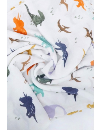 Муслиновая пеленка для новорожденных с бамбуком Diva, Pink Flower