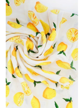 Муслиновая пеленка для новорожденных с бамбуком Diva большая, Lemon Bamboo