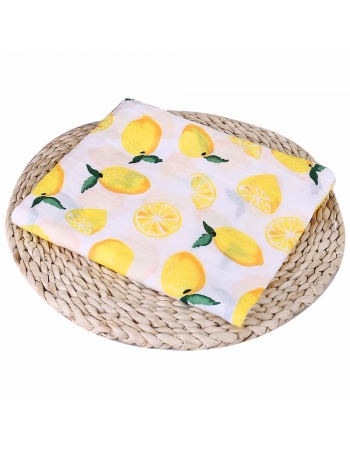 Муслиновая пеленка для новорожденных с бамбуком Diva большая, Lemon Bamboo