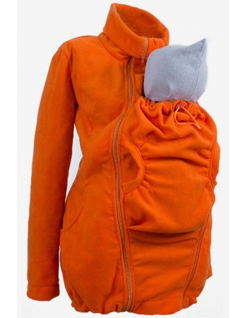 Флисовая слингокуртка и куртка для беременных, оранжевый
