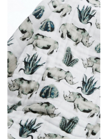 Муслиновая пеленка для новорожденных с бамбуком Diva большая, Rhino