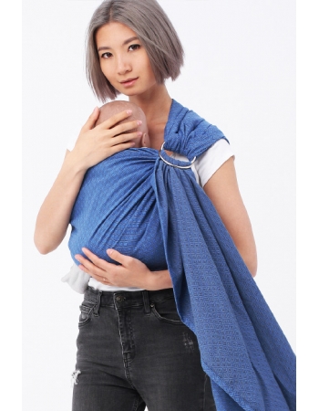 Слинг с кольцами YM, синий/серый