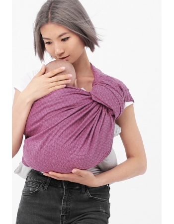 Слинг с кольцами YM, розовый/серый