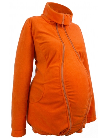 Флисовая слингокуртка и куртка для беременных, оранжевый