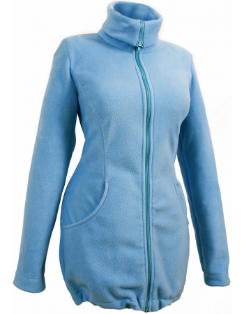 Флисовая слингокуртка и куртка для беременных, голубой