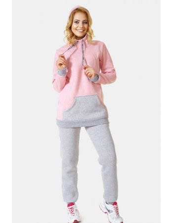 Костюм для беременных и кормящих утепленный Deya, розовый