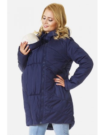 Слингокуртка зимняя для мам Britney 3в1, цвет темно-синий